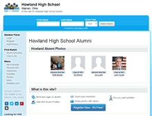 Tablet Screenshot of howlandhighschool.org